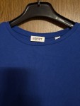 Vorschaubild 3 von Damen T-Shirt Blau Gr. 40 L Kurzarm Rippstrick Cropped Basic