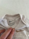 Vorschaubild 3 von Baby Body Langarm Beige Meliert Gr. 50 Logo-Print Baumwolle