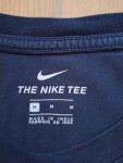 Vorschaubild 3 von T-Shirt Herren Gr. 48 M Blau Sportshirt Logo Print Kurzarm Baumwolle