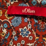 Vorschaubild 3 von Damen Bluse Rot Blumenmuster Langarm Gr. 40 L