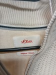 Vorschaubild 3 von Strickjacke Herren Gr. 52/XL Beige Baumwolle Reißverschluss Casual