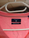 Vorschaubild 3 von Herren Pullover V-Ausschnitt Pink Gr. L 50 Baumwolle