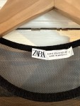 Vorschaubild 3 von Damen Body Gr. 36 S Schwarz Mesh Rippstrick Ärmellos