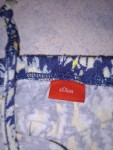 Vorschaubild 3 von Damen Jumpsuit Blau Florales Muster Gr. 40 L Viskose Neckholder