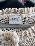Vorschaubild 3 von Strickjacke Damen Grobstrick Beige Gr. 38 M Lochmuster Casual