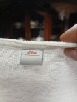 Vorschaubild 3 von Damen Pullover Kurzarm Weiß Blumenmuster Gr. 40 L