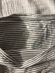 Vorschaubild 3 von Damen Kurzarm T-Shirt Casual Weiß Gestreift Gr. 40 L
