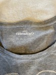 Vorschaubild 3 von Damen T-Shirt Gr. 36 S Grau Meliert Herz Motiv Casual Kurzarm
