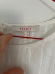 Vorschaubild 3 von Damen Bluse Gr. 38 M Weiß Spitze Romantisch Baumwolle Kurzarm