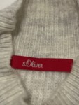Vorschaubild 3 von Damen Pullover Gr. 42 Beige Rippstrick Stehkragen Viskose-Mix