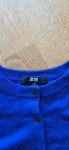 Vorschaubild 3 von Damen Strickjacke Blau Gr. 38 M Wolle Basic Cardigan