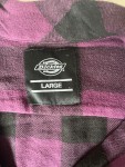 Vorschaubild 3 von Herren Freizeithemd Flanellhemd Kariert Lila Gr. 50 L Baumwolle