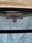 Vorschaubild 3 von Sommerkleid Damen Blau Gestreift Gr. 36 S Lyocell Freizeitkleid