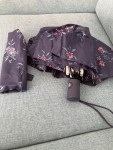 Vorschaubild 4 von Taschenschirm Regenschirm Damen Blau Blumenmuster Automatik