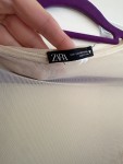 Vorschaubild 3 von Damen Langarmshirt Cropped Top Mesh Rippstrick Beige Gr. 34 XS