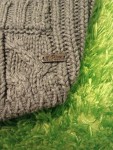 Vorschaubild 3 von Damen Pullunder Strickweste Grau Zopfmuster Gr. 36 S