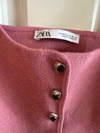 Vorschaubild 3 von Damen Top Rosa Gr. 34 XS Cropped Knopfleiste Casual