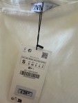 Vorschaubild 3 von Damen Strickkleid Asymmetrisch Weiß Gr. 36 S Ketten-Detail Rippstrick