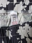 Vorschaubild 3 von Damen Stoffhose Grau Blumenmuster Weites Bein Gr. 42, XL