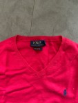 Vorschaubild 3 von Pullover Herren Pink Gr. 50 L Baumwolle V-Ausschnitt
