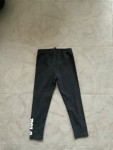 Vorschaubild 3 von Kinder Leggings Schwarz Gr. 116 Logo-Print Baumwolle