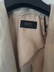 Vorschaubild 2 von Damen Blazer Gr. 40 L Beige Metallic-Look Leinen Elegant