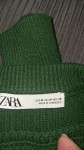 Vorschaubild 3 von Damen Pullover Grün Gr. 38 M Rippstrick Streifen Casual