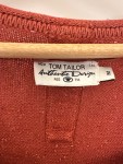 Vorschaubild 3 von Damen Pullover Gr. 38 M Orange Meliert Asymmetrisch Baumwolle
