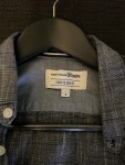 Vorschaubild 3 von Denim Herren Business Hemd Blau Meliert Langarm Gr. 46, S