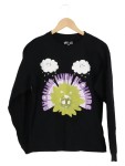 Vorschaubild 1 von Damen Sweatshirt XXS/32 Schwarz Langarm Grafisch Casual