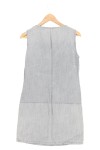 Vorschaubild 2 von Damen Freizeitkleid Lyocell Grau Gr. 34/XS Casual Modern Minimalistisch