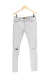 Vorschaubild 1 von Damen Destroyed Jeans Grau Gr. M W29/38 Casual Urban