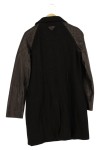 Vorschaubild 2 von Damen Ledermantel Gr. 38;M Schwarz Baumwolle Leder Gesteppt
