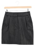 Vorschaubild 1 von A-Linienrock Damen Gr. 34/XS Schwarz Casual Midirock
