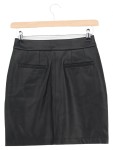 Vorschaubild 2 von A-Linienrock Damen Gr. 34/XS Schwarz Casual Midirock