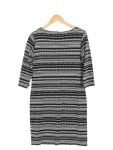 Vorschaubild 2 von Damen Etuikleid Gr. 40/L Schwarz Weiß Grafisch Elegant Midikleid