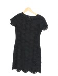 Vorschaubild 1 von Etuikleid Damen 32/XXS Schwarz Elegant Modisch Lochmuster