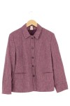 Vorschaubild 1 von Damen Leichte Jacke Gr. 42/XL Lila Klassisch Wollmix