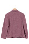 Vorschaubild 2 von Damen Leichte Jacke Gr. 42/XL Lila Klassisch Wollmix