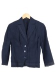 Vorschaubild 1 von Damen Leichte Jacke Gr. 36/S Blau Leinen Business Casual Klassisch