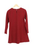 Vorschaubild 2 von COMPANIA FANTASTICA Damen Freizeitkleid Rot Punkte Gr. 36/S Langarm