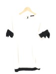 Vorschaubild 1 von Blusenkleid Damen Gr. 38/M Weiß Elegant Schleifen