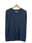 Vorschaubild 1 von PIER ONE Herren Pullover Blau Strukturmuster Gr. 38/XS Casual Basic