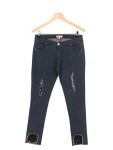 Vorschaubild 1 von Jeans Slim Fit Mädchen 116 Blau Spitze Cut-Outs Casual Modisch
