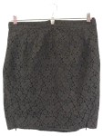Vorschaubild 2 von Damen Bleistiftrock Gr. 38/M Schwarz Spitze Elegant Midirock