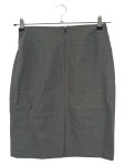 Vorschaubild 2 von Damen Bleistiftrock Gr. 34/XS Grau Business Midi Rock Wolle