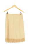 Vorschaubild 1 von Damen A-Linienrock 36/S Beige Fransen Midi