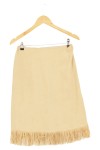 Vorschaubild 2 von Damen A-Linienrock 36/S Beige Fransen Midi