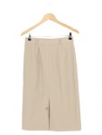 Vorschaubild 2 von Damen Bleistiftrock Gr. 36/S Beige Business Elegant Wolle Midi