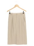 Vorschaubild 1 von Damen Bleistiftrock Gr. 36/S Beige Business Elegant Wolle Midi
